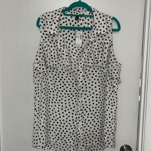 Dressbarn roz&ali cold shoulder top